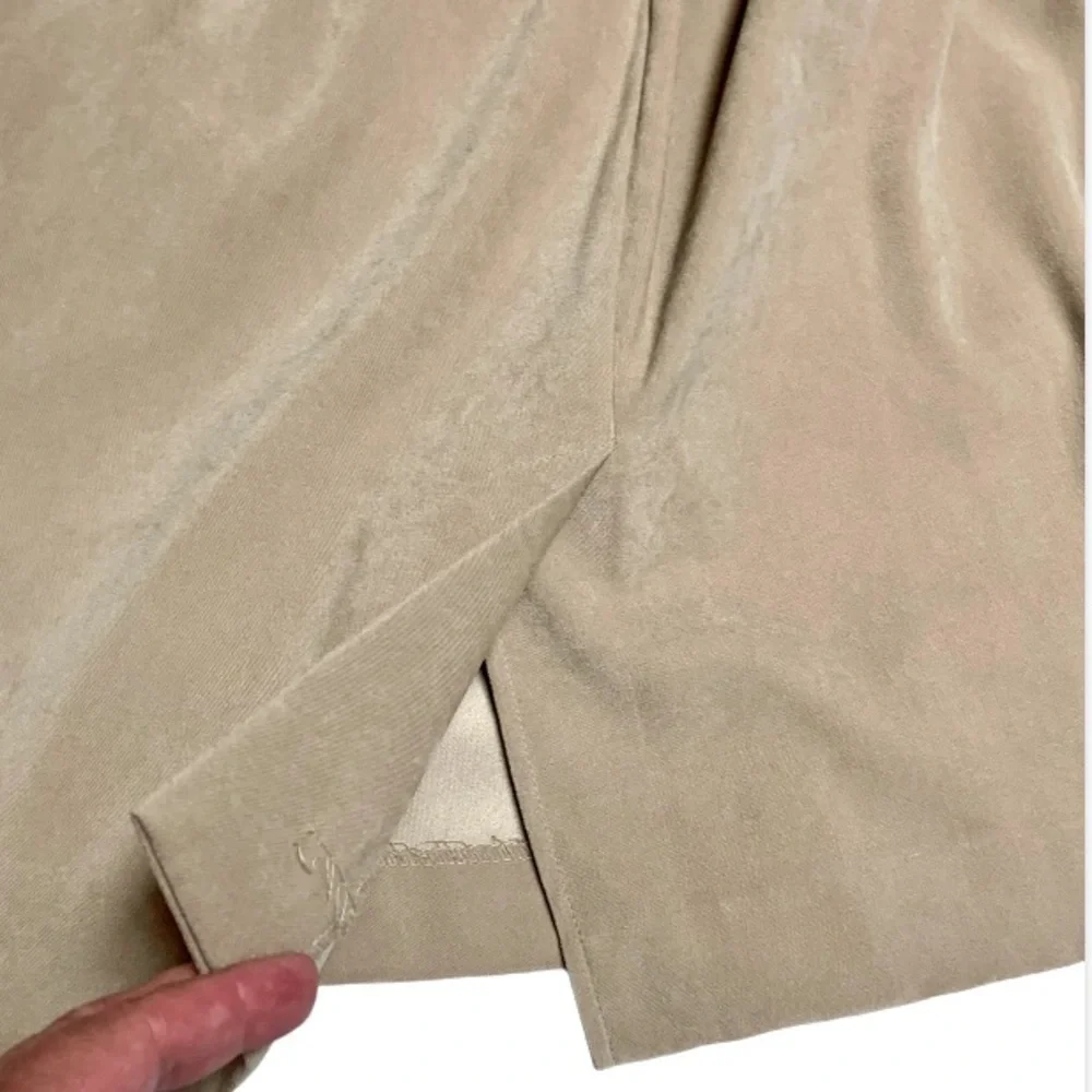 V🌺LESLIE FAY VTG. 2-PIECE FAUX SUEDE BLAZER/TOP WITH SCARF & SKIRT SET NWOT - Picture 12 of 16